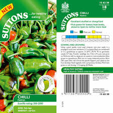 Padrón chillies rich in minerals and vitamins. Pepper Chilli Seeds Padron Suttons