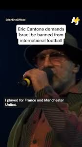 French footballer Eric Cantona called out FIFA and UEFA for their double  standards against Israel., At the Together for Palestine benefit concert in  London, he said that Israel should be banned from ...