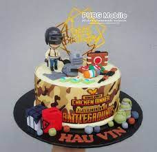 Pubg Mobile Design Fondant Cake