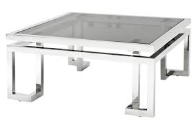 Do not contact me with unsolicited services or offers. Casa Padrino Luxury Art Deco Designer Coffee Table Polished Stainless Steel With Tinted Glass Luxury Collection