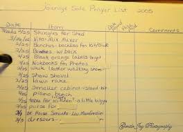 Gentle Joy Homemaker My Garage Sale Prayer List