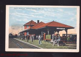 Lawton Oklahoma Frisco Railroad Depot Train Station Vintage Postcard Okla Frisco Railroad Vintage Postcard Train Station