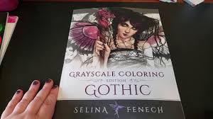 Selina fenech halloween coloring page. Flip Through Of Greyscale Gothic Coloring Book By Selina Fenech Youtube