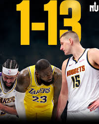 The Los Angeles Lakers are now 1-13 vs. the Denver Nuggets in the last 14  games! 😳😳 The Nuggets absolutely OWN the Lakers.