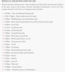4pm Wedding Schedule Http Apracticalwedding Com Calculate Wedding Timeline Wedding Day Schedule Wedding Timeline Wedding Day Itinerary