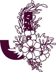 Free Free 162 Floral Letter J Svg SVG PNG EPS DXF File