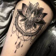 125 Best Flower Tattoos Designs Ideas And Meanings 2019 Guide In 2021 Black Lotus Tattoo Flower Thigh Tattoos Lace Tattoo Design