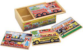 Whether the skill level is as a beginner or something more advanced, they're an ideal way to pass the time when you have nothing else to do like waiting in an airport, sitting in your car or as a means to. Amazon Com Melissa Doug Vehicles 4 In 1 Wooden Jigsaw Puzzles In A Storage Box 48 Pcs Melissa Doug Clothing Shoes Jewelry