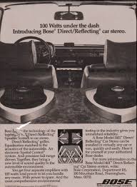 1980 Bose Model 1401 Direct Reflecting Car Stereo Car Stereo Car Audio Car Speakers