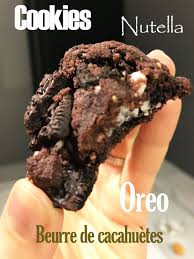 Cookies Indecents Oreo Nutella Beurre De Cacahuetes Recette Sables Noisette Nutella Cookies Recette