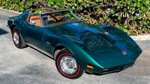 Image result for Blue Green 1973 Corvette