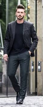 Black Blazer Combination With Jeans Mens Alexsmiles1 With An All Black Combo With A Black Blazer Black T Shirt Black Trousers Black Double Monk Shoes Summ Mens Outfits Black Fashion Black Shirt