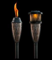 Patio Reveal And Giveaway Stonegable Solar Tiki Torch Tiki Lights Outdoor Comfort