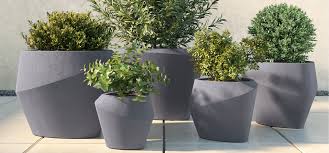 This type of décor can be added to residential, retail, and commercial locations for a stylish element sure to draw the eye. Delta Collection Modern Sculptural Three Sided Planters