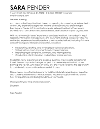 Areas to focus on when writing a legal covering letter: Professional Legal Assistant Cover Letter Examples Livecareer
