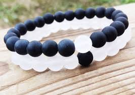 Black And White Relationship Bracelets Christmas Gift For Couple Black And White Yin Yang Bracelet Set Wedding Gifts For Couple His And Her Bracelet Couples Matching Bracelets White Bracelets Couples Bracelet Yin Yang Bracelet