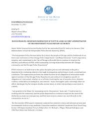 FOR IMMEDIATE RELEASE December 11, 2013 CONTACT: Mayor's Press Office  312.744.3334 press@cityofchicago.org MAYOR EMANUEL ANNOU