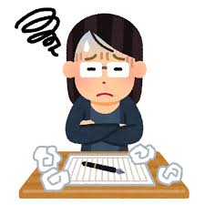 不調な作家のイラスト（女性） | かわいいフリー素材集 いらすとや