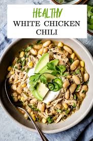 Recipe For A Dairy And Gluten Free Healthy White Chicken Chili Ready White Chicken Chili Healthy Healthy Chicken Chili Recipe Chicken Crockpot Recipes Healthy