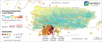 Un enjambre sísmico es una serie de sismos en cadena en un espacio determinado y tiempo determinado, con magnitudes similares entre sí. Puerto Rico S Winter 2019 2020 Seismic Sequence Leaves The Island On Edge Temblor Net