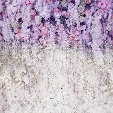 Floral Backdrop Purple White Flowers Wall Decoration Backdrop For Party Lv 947 Purple And White Flowers Floral Backdrop Photo Backdrop Wedding