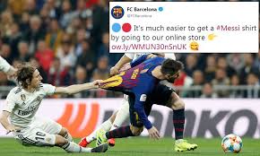 Luka modric, on the other hand, has rarely been seen in anything other than a purely positive light. Barcelona Troll Luka Modric After El Clasico Incident With Lionel Messi Daily Mail Online
