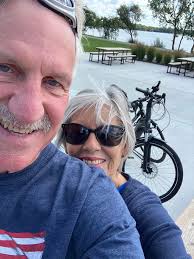 Biking trails near Alexandria Minnesota at Brophy park