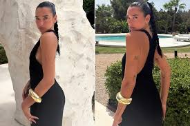 Dua Lipa Shows Off Side Boob in Sultry Black Dress Ahead of Her 31st Birthday