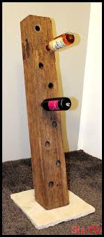 Flaschenhalter Eichenbalken Unikat Holzrahmen In Mobel Wohnen Kochen Amp Bi Flaschenhalter Weinflaschenhalter Holz Weinstander Holz