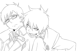 Lineart Ao No Exorcist By Piko Chan4ever Anime Lineart Art Coloring Books