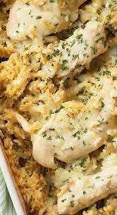 Chicken And Rice Casserole Family Friendly And Perfect For Busy Nights Recipe Recipes Chicken Recipes Food