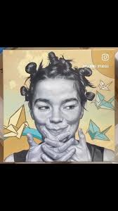 Bjork!!! Acrylic and oil