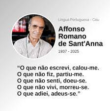 LÍNGUA PORTUGUESA | Morreu nesta terça-feira (4) o escritor mineiro Affonso  Romano de Sant'Anna. O poeta, cronista e ensaísta ficou conhecido pelo  papel... | Instagram