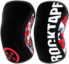 Rocktape Knee Sleeves 2 Pack Competition Grade 7mm Thickness Compression Neoprene Extra Long For Vmo Support Assassins Red M