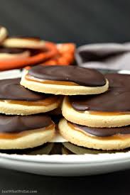 Coconut Caramel Twix Cookies Gluten Free Vegan Recipe Vegan Cookies Coconut Caramel Vegan Sweets
