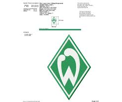 Attribution is required how to attribute? Werder Bremen Logo Machine Embroidery Design For Instant Download