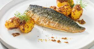 Makrelenfilet Mit Dill Senf Kartoffeln Ist Ein Rezept Mit Frischen Zutaten Aus Der Kategorie Meerwasserfisch Probieren Sie Dieses Und Weitere Food Turkey Meat