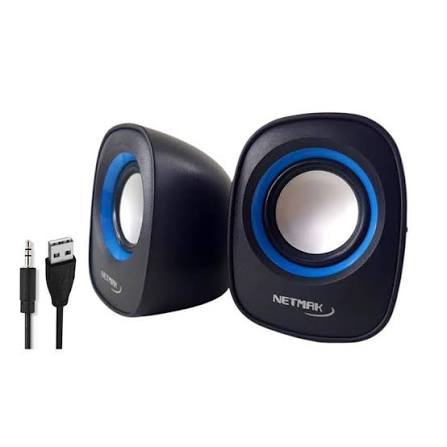 Parlante Netmak Delight 9025 USB Negro/Azul – NM-9025B