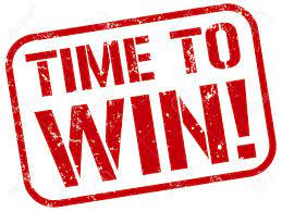 Take a quirky, arrogant, wry bow, win! Time To Win Wink Org
