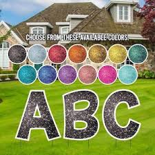 We are the premiere source for personalized yard card lawn signs which can be used as outdoor or indoor party decorations. 18 Sparkle Happy Birthday Yard Sign Letters 13pc Outdoor Etsy
