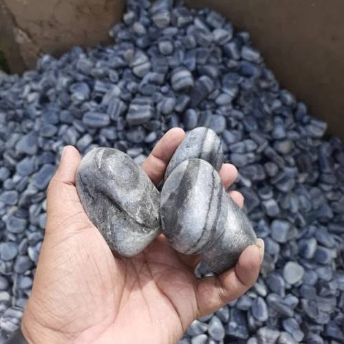 Zebra black gray stone pebbels kayampura pebbels product image