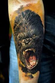 Grizzly bears are pretty fast and can reach top speeds of 35 mph (56 km/h) for every short sprint. 31 Best Back Lion Gorilla Tattoo Ideas Gorilla Tattoo Tattoos Tattoos For Guys