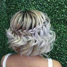 Short Bridesmaid Hair Bridesmaid Short Prom Hairstyles For Short Hair Hair Styles Braids For Short Hair