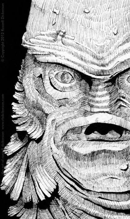 New ink art: The Creature From The Black Lagoon - Darkstorm Creative: The  Works of Russell Dickerson