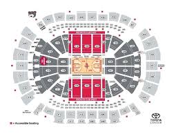 toyota center seating chart 3core co