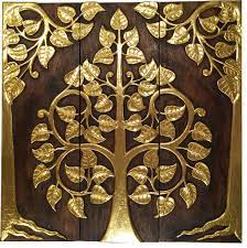 Select from a wide variety of asian wall art designs. Asian Wood Sacred Fig Tree Relief Wall Art Panels Gold Wood Carved Decor Asian Wall Accents By Asiana Home Decor Houzz
