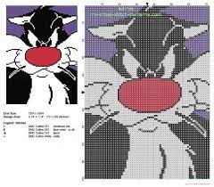 See more ideas about cross stitch patterns, cross stitch, stitch patterns. Sylvester Cat Looney Tunes Character On Violet Tile Free Cross Stitch Pattern Free Cross Stitch Patterns Simple Unique Alphabets Baby Disney Cross Stitch Cross Stitch Animals Cross Stitch Patterns