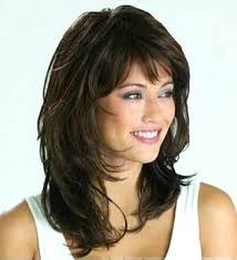 Image Result For Medium Length Hairstyles With Bangs For Women Over 50 Layered Hair With Bangs Medium Length Hair Styles Medium Hair Styles