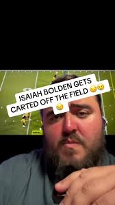 Isaiah bolden of the patriots gets carted off #football #injury #nfl  #foryou #fypシ #greenscreenvideo #greenscreen