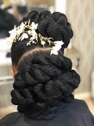 Wedding Hairstyle On Black Natural 4c Hair Natural Hair Styles Natural Hair Wedding Black Wedding Hairstyles